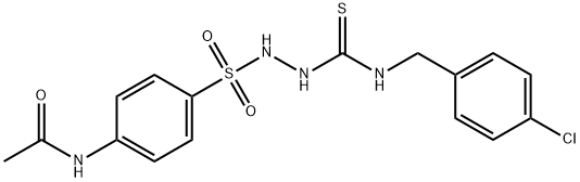 N-[4-[[(4-chlorophenyl)methylcarbamothioylamino]sulfamoyl]phenyl]acetamide Struktur