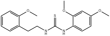 1-(2,4-dimethoxyphenyl)-3-[2-(2-methoxyphenyl)ethyl]thiourea Struktur