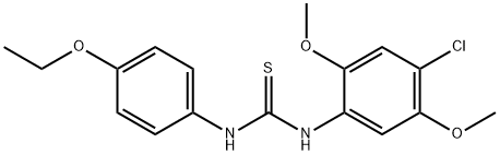 1-(4-chloro-2,5-dimethoxyphenyl)-3-(4-ethoxyphenyl)thiourea Struktur