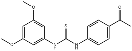 1-(4-acetylphenyl)-3-(3,5-dimethoxyphenyl)thiourea Struktur