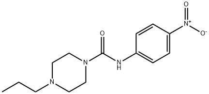 N-(4-nitrophenyl)-4-propylpiperazine-1-carboxamide Struktur