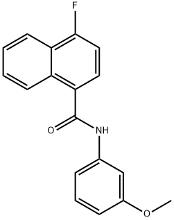 4-fluoro-N-(3-methoxyphenyl)naphthalene-1-carboxamide Struktur