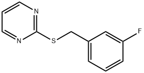 2-[(3-fluorophenyl)methylsulfanyl]pyrimidine Struktur