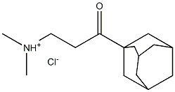 [3-(1-adamantyl)-3-oxopropyl]-dimethylazanium chloride Struktur