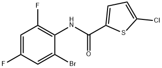 N-(2-bromo-4,6-difluorophenyl)-5-chlorothiophene-2-carboxamide Struktur