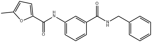 N-[3-(benzylcarbamoyl)phenyl]-5-methylfuran-2-carboxamide Structure