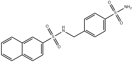 N-[(4-sulfamoylphenyl)methyl]naphthalene-2-sulfonamide Struktur