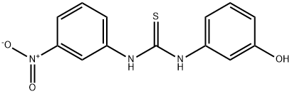 1-(3-hydroxyphenyl)-3-(3-nitrophenyl)thiourea Struktur