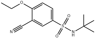 N-tert-butyl-3-cyano-4-ethoxybenzenesulfonamide Struktur