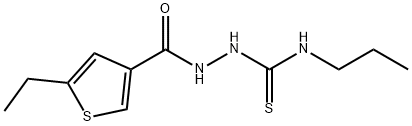 1-[(5-ethylthiophene-3-carbonyl)amino]-3-propylthiourea Struktur