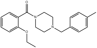 (2-ethoxyphenyl)-[4-[(4-methylphenyl)methyl]piperazin-1-yl]methanone Struktur