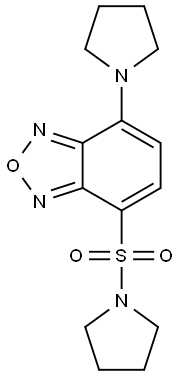 7-pyrrolidin-1-yl-4-pyrrolidin-1-ylsulfonyl-2,1,3-benzoxadiazole Struktur