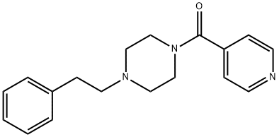 [4-(2-phenylethyl)piperazin-1-yl]-pyridin-4-ylmethanone Struktur