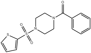 phenyl-(4-thiophen-2-ylsulfonylpiperazin-1-yl)methanone Struktur