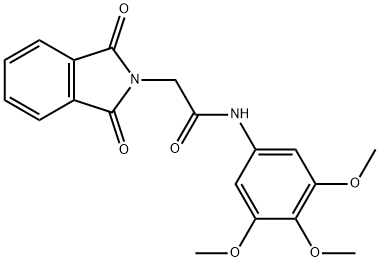 2-(1,3-dioxoisoindol-2-yl)-N-(3,4,5-trimethoxyphenyl)acetamide Struktur