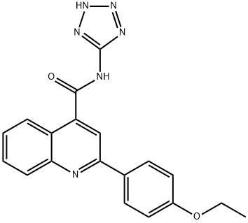 2-(4-ethoxyphenyl)-N-(2H-tetrazol-5-yl)quinoline-4-carboxamide Struktur