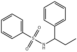 N-(1-phenylpropyl)benzenesulfonamide Struktur