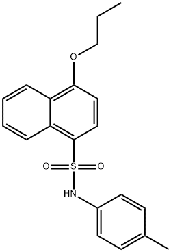 N-(4-methylphenyl)-4-propoxynaphthalene-1-sulfonamide Struktur