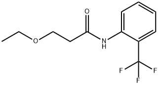 3-ethoxy-N-[2-(trifluoromethyl)phenyl]propanamide Struktur