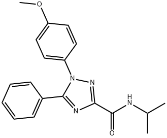 1-(4-methoxyphenyl)-5-phenyl-N-propan-2-yl-1,2,4-triazole-3-carboxamide Struktur