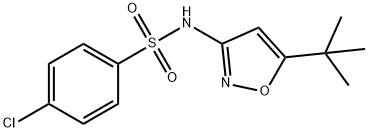 N-(5-tert-butyl-1,2-oxazol-3-yl)-4-chlorobenzenesulfonamide Struktur