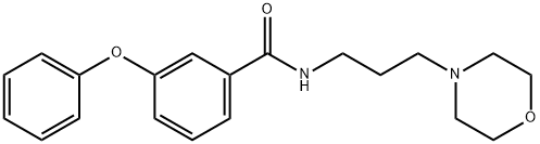 N-(3-morpholin-4-ylpropyl)-3-phenoxybenzamide Struktur