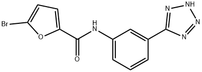 5-bromo-N-[3-(2H-tetrazol-5-yl)phenyl]furan-2-carboxamide Struktur