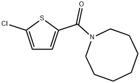 azocan-1-yl-(5-chlorothiophen-2-yl)methanone Struktur