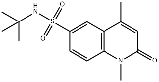 N-tert-butyl-1,4-dimethyl-2-oxoquinoline-6-sulfonamide Struktur