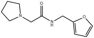 N-(furan-2-ylmethyl)-2-pyrrolidin-1-ylacetamide Struktur