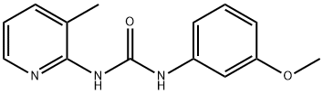 1-(3-methoxyphenyl)-3-(3-methylpyridin-2-yl)urea Struktur