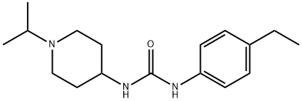 1-(4-ethylphenyl)-3-(1-propan-2-ylpiperidin-4-yl)urea Struktur