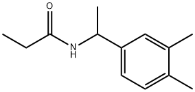 N-[1-(3,4-dimethylphenyl)ethyl]propanamide Struktur