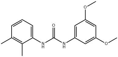 1-(3,5-dimethoxyphenyl)-3-(2,3-dimethylphenyl)urea Struktur