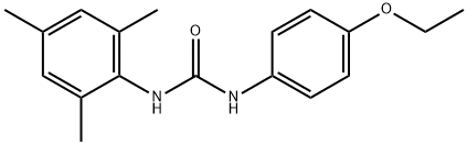 1-(4-ethoxyphenyl)-3-(2,4,6-trimethylphenyl)urea Struktur