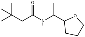 3,3-dimethyl-N-[1-(oxolan-2-yl)ethyl]butanamide Struktur