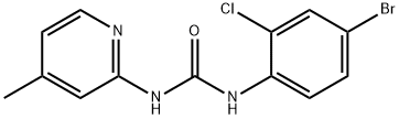 1-(4-bromo-2-chlorophenyl)-3-(4-methylpyridin-2-yl)urea Struktur