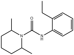 N-(2-ethylphenyl)-2,6-dimethylpiperidine-1-carboxamide Struktur