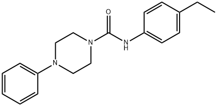 N-(4-ethylphenyl)-4-phenylpiperazine-1-carboxamide Struktur