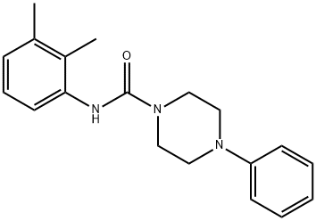 N-(2,3-dimethylphenyl)-4-phenylpiperazine-1-carboxamide Struktur