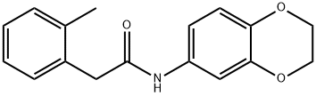 N-(2,3-dihydro-1,4-benzodioxin-6-yl)-2-(2-methylphenyl)acetamide Struktur