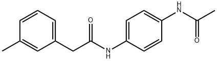 N-(4-acetamidophenyl)-2-(3-methylphenyl)acetamide Struktur