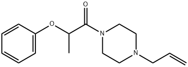 2-phenoxy-1-(4-prop-2-enylpiperazin-1-yl)propan-1-one Struktur