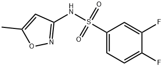 3,4-difluoro-N-(5-methyl-1,2-oxazol-3-yl)benzenesulfonamide Struktur