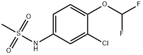 N-[3-chloro-4-(difluoromethoxy)phenyl]methanesulfonamide Struktur