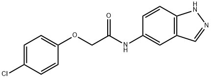 2-(4-chlorophenoxy)-N-(1H-indazol-5-yl)acetamide Struktur