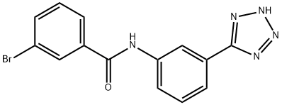 3-bromo-N-[3-(2H-tetrazol-5-yl)phenyl]benzamide Struktur