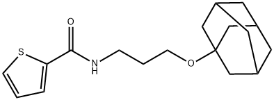 N-[3-(1-adamantyloxy)propyl]thiophene-2-carboxamide Struktur