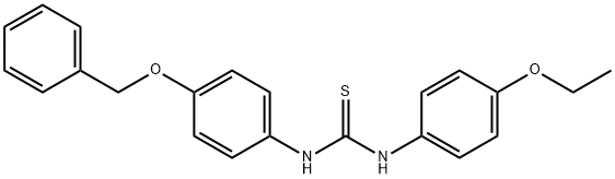 1-(4-ethoxyphenyl)-3-(4-phenylmethoxyphenyl)thiourea Struktur