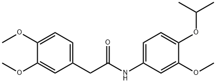 2-(3,4-dimethoxyphenyl)-N-(3-methoxy-4-propan-2-yloxyphenyl)acetamide Struktur